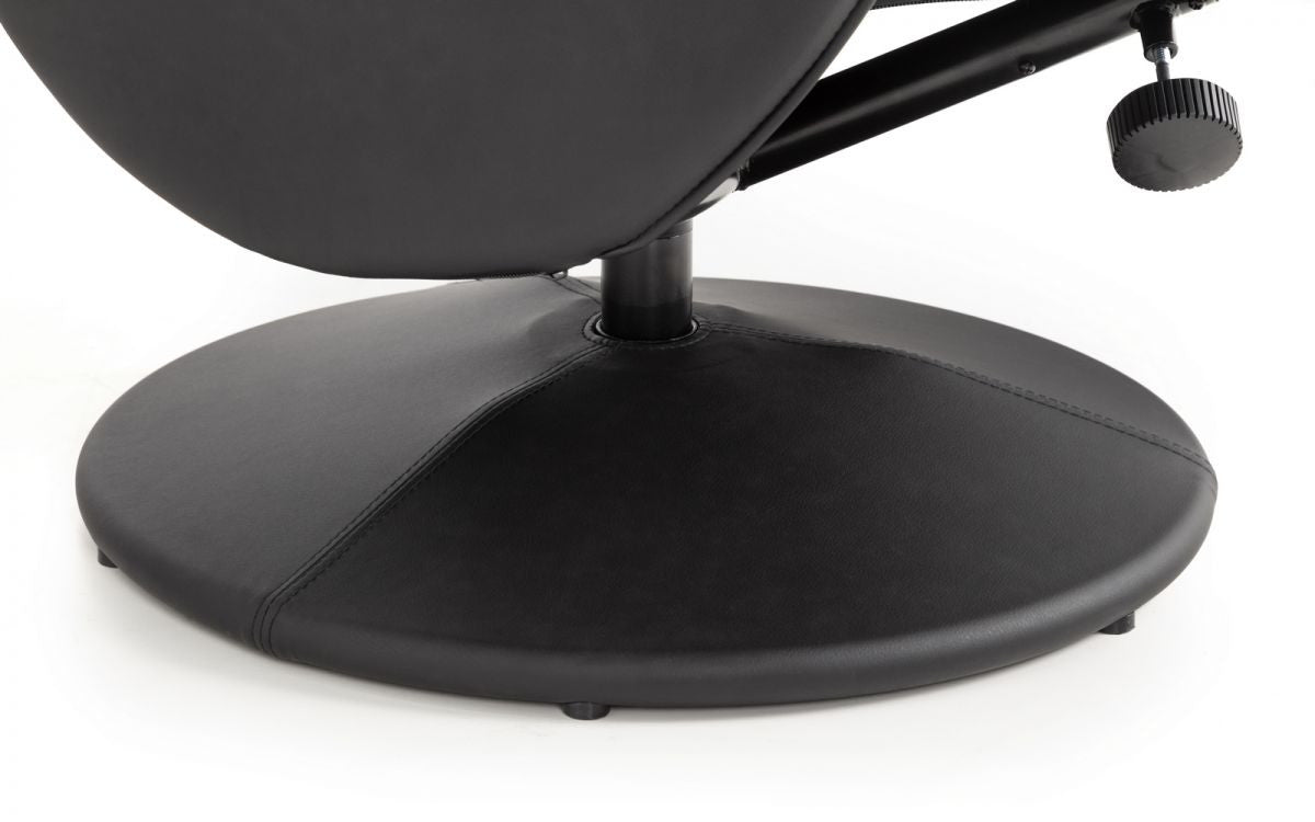 Julian Bowen Lugano Black Faux Leather Swivel And Recliner Chair