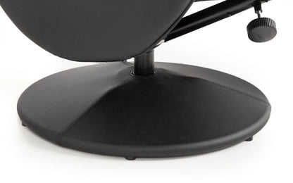 Julian Bowen Lugano Black Faux Leather Swivel And Recliner Chair