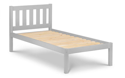 Julian Bowen Luna Dove Grey 4ft6 Double Solid Pine Bed