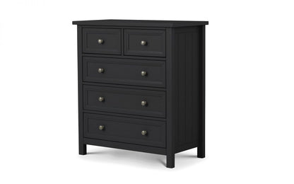 Julian Bowen Maine Anthracite 3+2 Drawer Wooden Chest