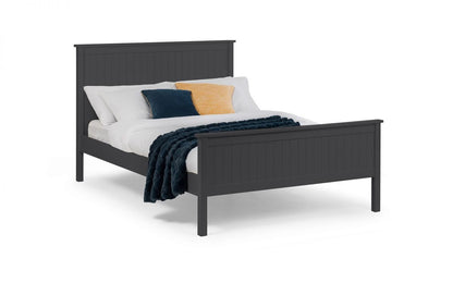 Julian Bowen Maine Anthracite 5ft Kingsize Wooden Bed