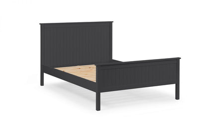 Julian Bowen Maine Anthracite 4ft6 Double Wooden Bed