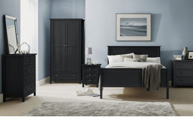 Julian Bowen Maine Anthracite 4ft6 Double Wooden Bed