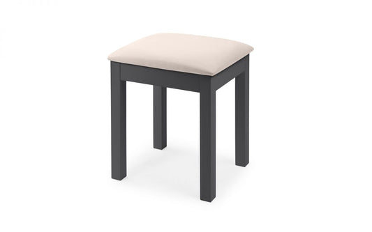 Julian Bowen Maine Anthracite Wooden Dressing Stool