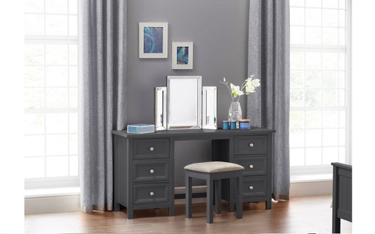 Julian Bowen Maine Anthracite Wooden Dressing Table