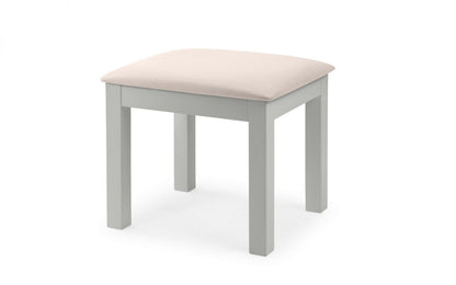 Julian Bowen Maine Dove Grey Wooden Dressing Stool