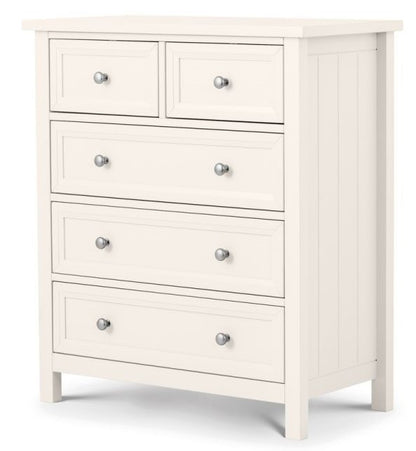 Julian Bowen Maine Surf White Pine 3+2 Drawer Chest