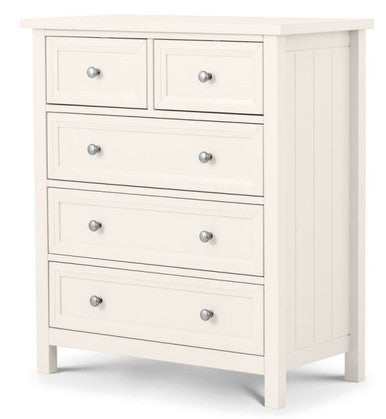 Julian Bowen Maine Surf White Pine 3+2 Drawer Chest
