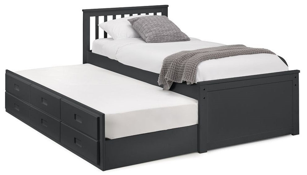 Julian Bowen Maisie Anthracite Bed With Underbed And Drawers