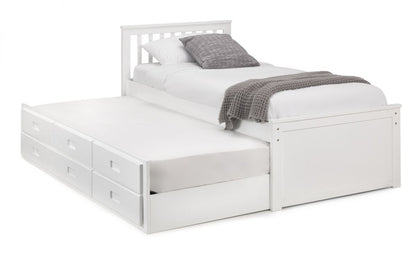 Julian Bowen Maisie White Pine Captains Bed With Underbed And Drawers