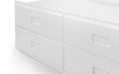 Julian Bowen Maisie White Pine Captains Bed With Underbed And Drawers