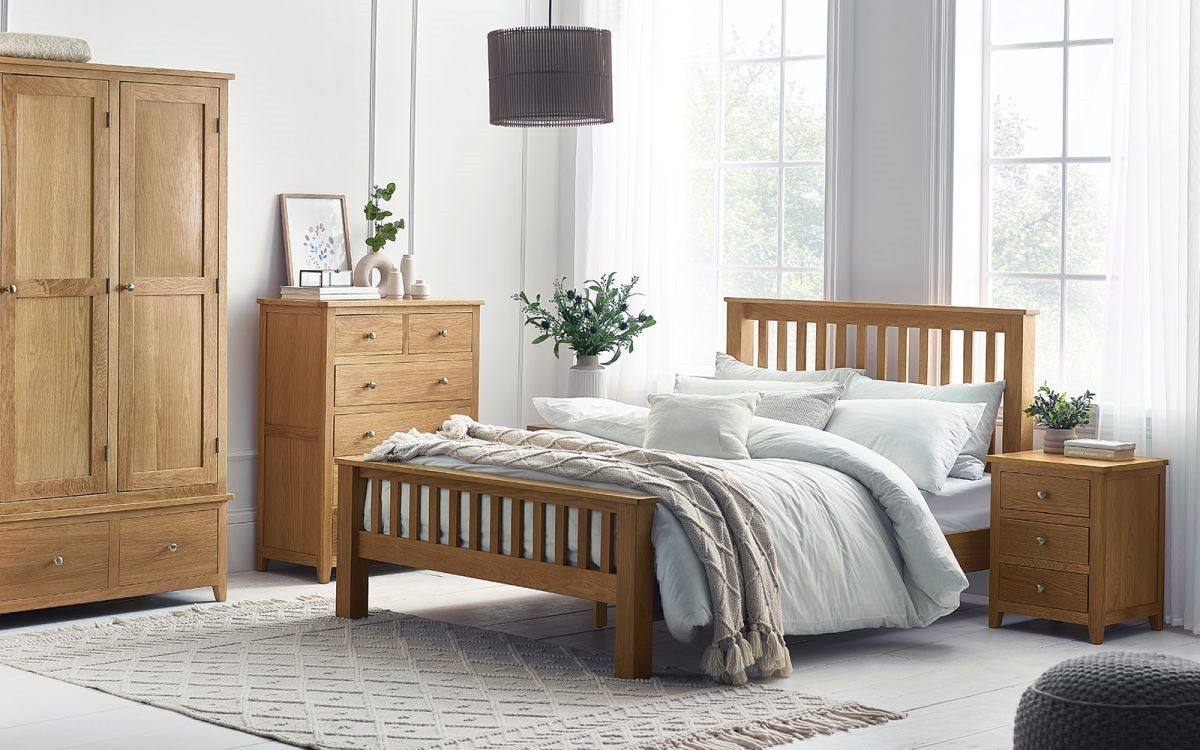 Julian Bowen Mallory 4ft6 Double Oak Hfe Bed