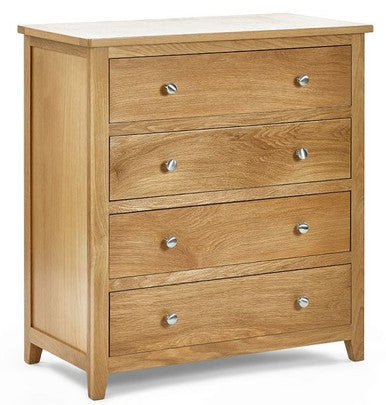 Julian Bowen Mallory Oak 4 Drawer Chest