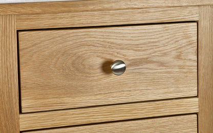 Julian Bowen Mallory Oak 7 Drawer Narrow Chest