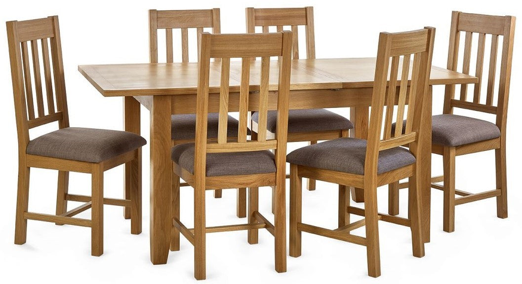 2 x Julian Bowen Mallory Oak Dining Chairs