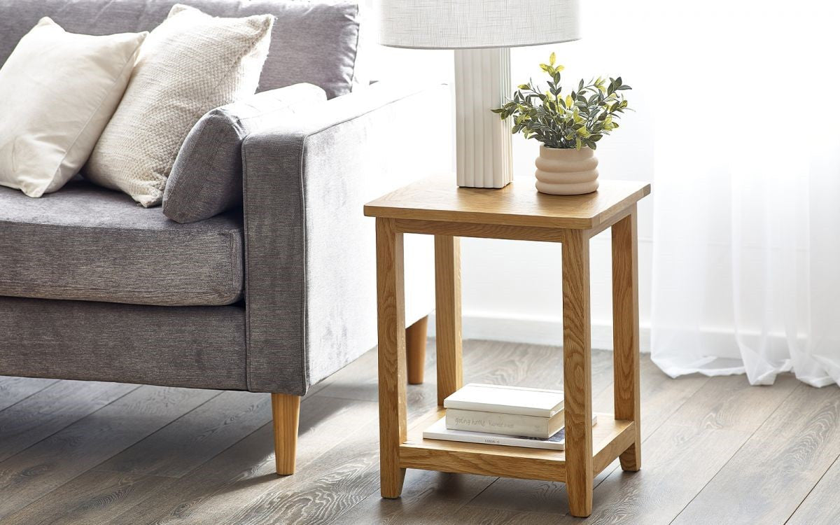 Julian Bowen Mallory Oak Lamp Table