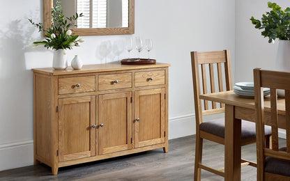 Julian Bowen Mallory Oak Large Sideboard