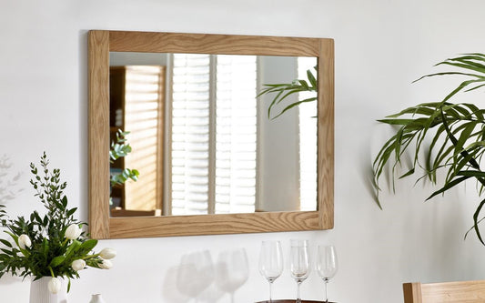 Julian Bowen Mallory Oak Wall Mirror