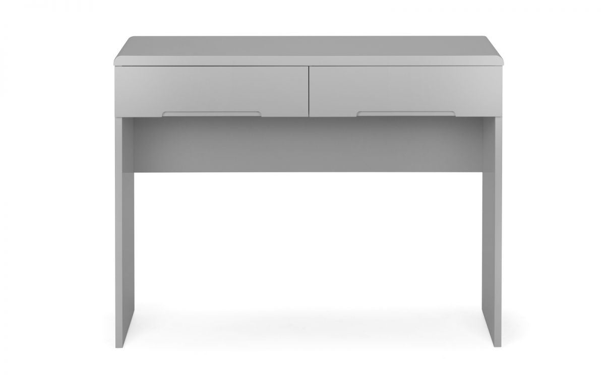 Julian Bowen Manhattan Grey Dressing Table With 2 Drawers