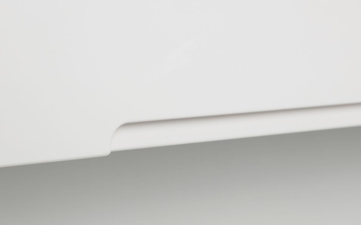 Julian Bowen Manhattan White High Gloss Dressing Table With 2 Drawers