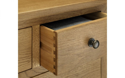Julian Bowen Marlborough Oak 1 Drawer Bedside Cabinet