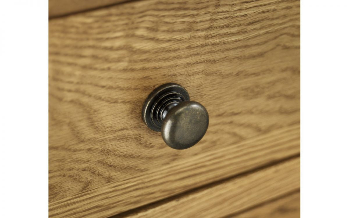 Julian Bowen Marlborough Twin Oak Pedestal Dressing Table