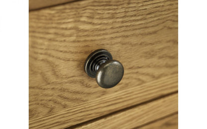 Julian Bowen Marlborough Twin Oak Pedestal Dressing Table