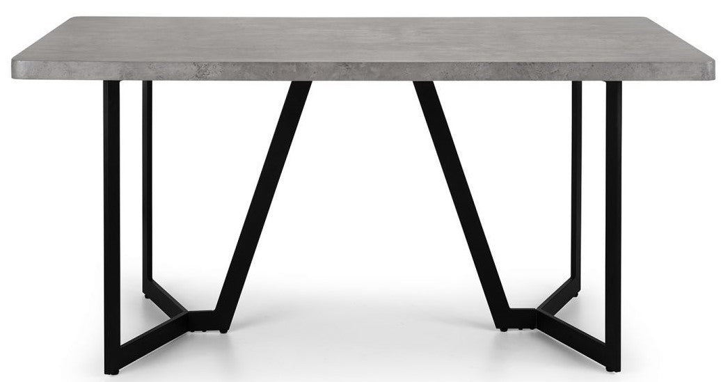 Julian Bowen Miller Concrete Effect Dining Table