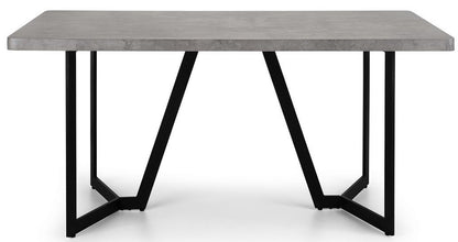 Julian Bowen Miller Concrete Effect Dining Table