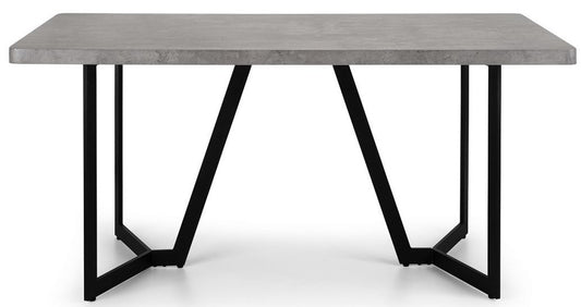Julian Bowen Miller Concrete Effect Dining Table
