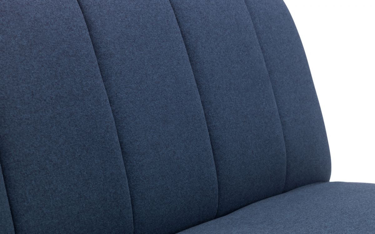 Julian Bowen Miro Blue Fabric Curved Back Sofabed