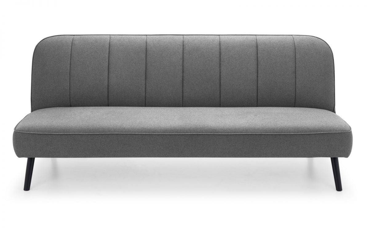 Julian Bowen Miro Grey Fabric Curved Back Sofabed