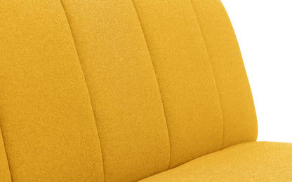 Julian Bowen Miro Mustard Fabric Curved Back Sofabed