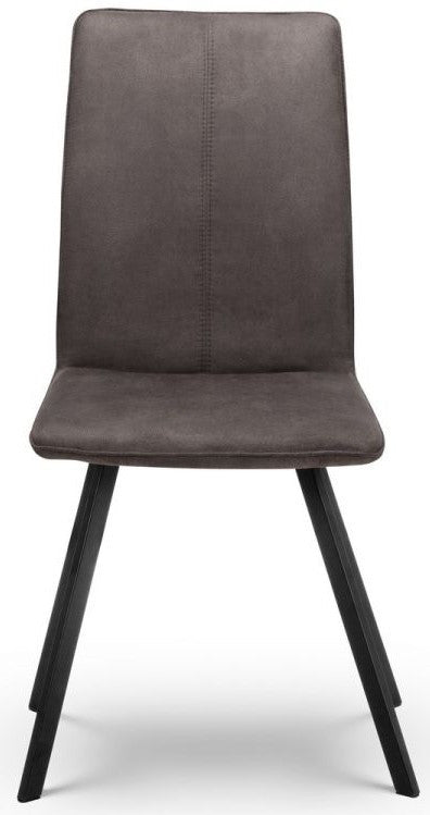 Julian Bowen Monroe Grey Fabric Dining Chair