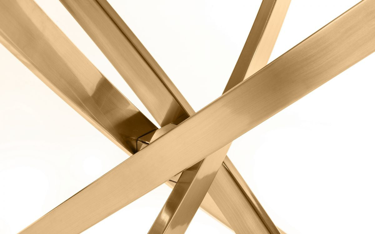 Julian Bowen Montero Clear Glass Round Dining Table