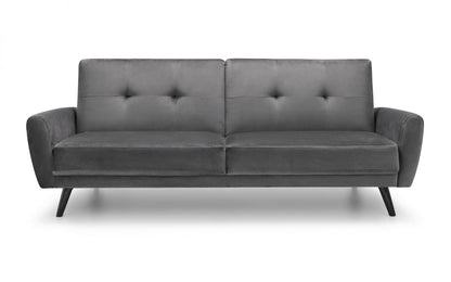 Julian Bowen Monza Dark Grey Velvet Sofabed