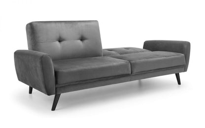 Julian Bowen Monza Dark Grey Velvet Sofabed