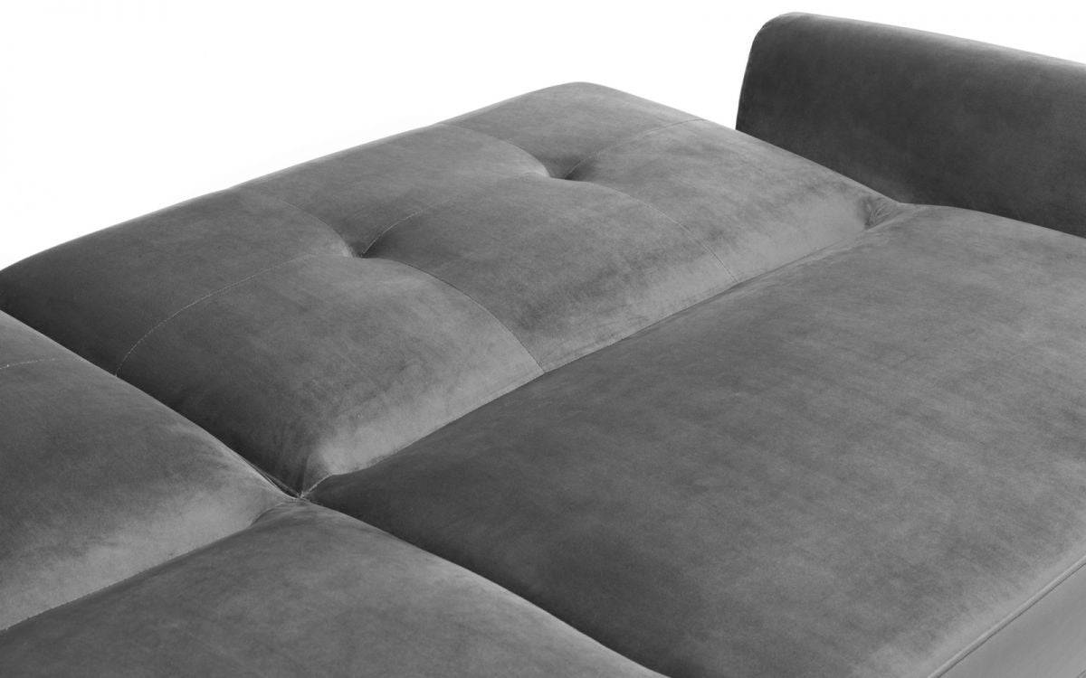 Julian Bowen Monza Dark Grey Velvet Sofabed