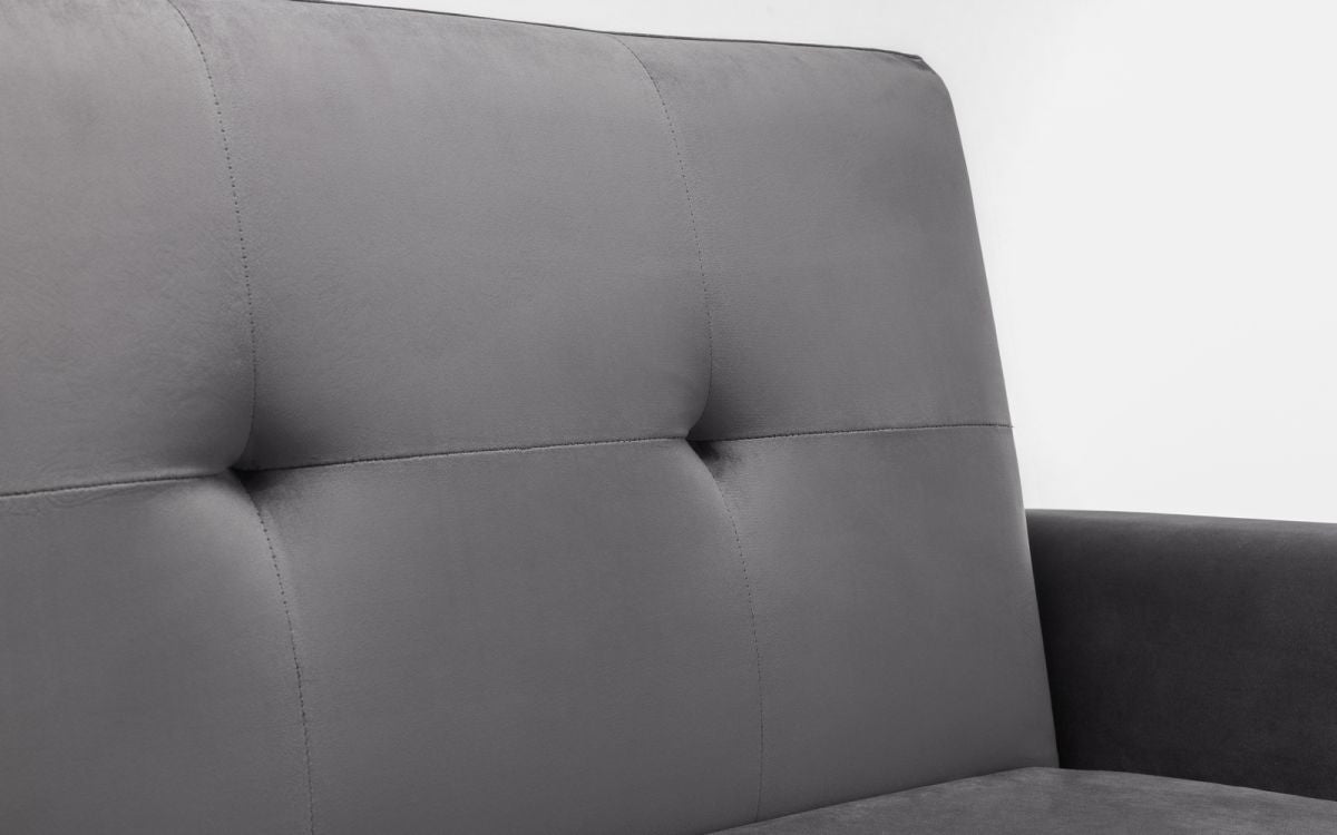 Julian Bowen Monza Dark Grey Velvet Sofabed