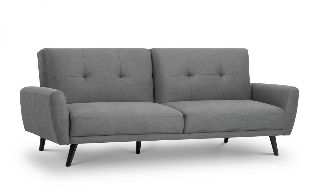 Julian Bowen Monza Grey Fabric Compact Retro Sofabed