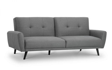 Julian Bowen Monza Grey Fabric Compact Retro Sofabed