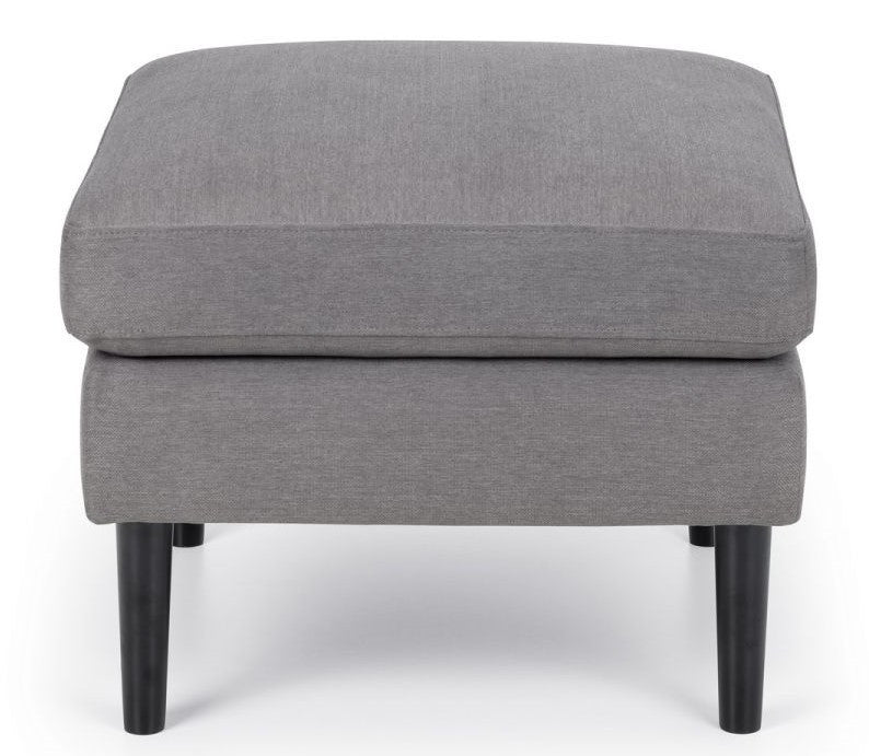 Julian Bowen Monza Grey Fabric Ottoman