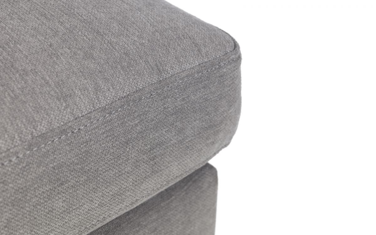 Julian Bowen Monza Grey Fabric Ottoman