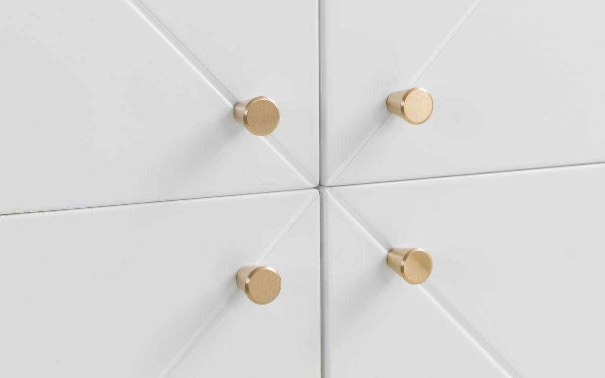 Julian Bowen Moritz Oak & White 4 Door Cabinet