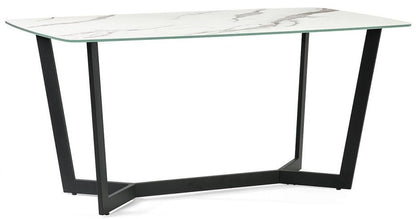Julian Bowen Olympus White Marble Dining Table