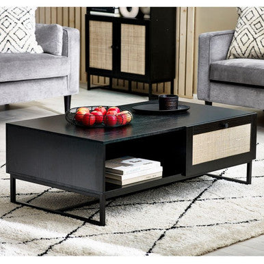 Julian Bowen Padstow Black Coffee Table