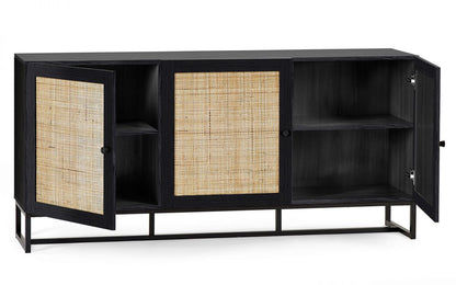 Julian Bowen Padstow Black Sideboard