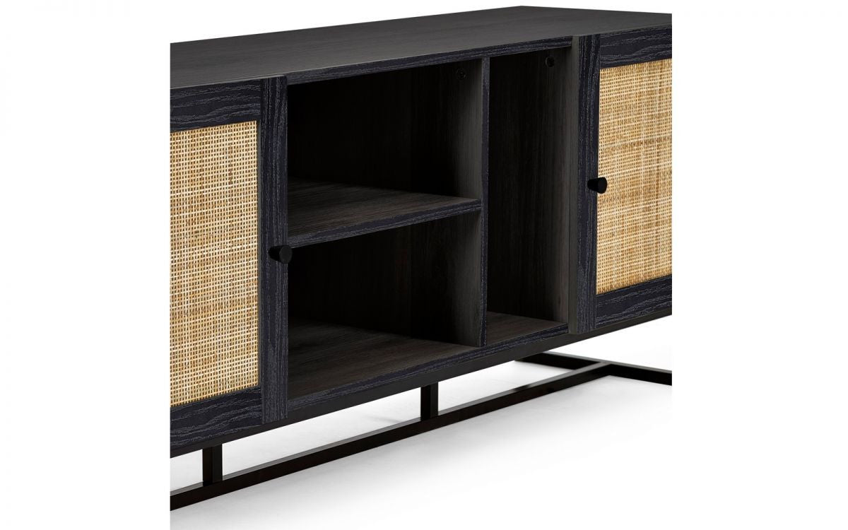 Julian Bowen Padstow Black Tv Unit