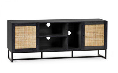 Julian Bowen Padstow Black Tv Unit
