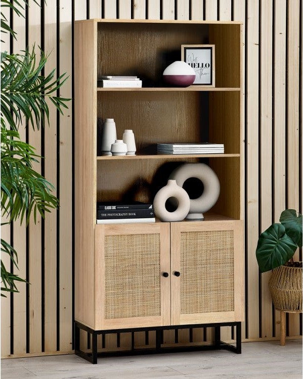 Julian Bowen Padstow Oak Tall Bookcase